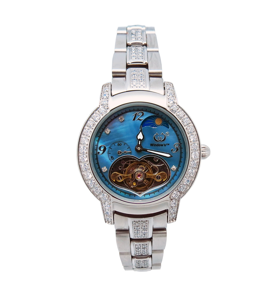 手表定制廠家批發(fā)定制女士不銹鋼機(jī)械手表【穩(wěn)達(dá)時鐘表】