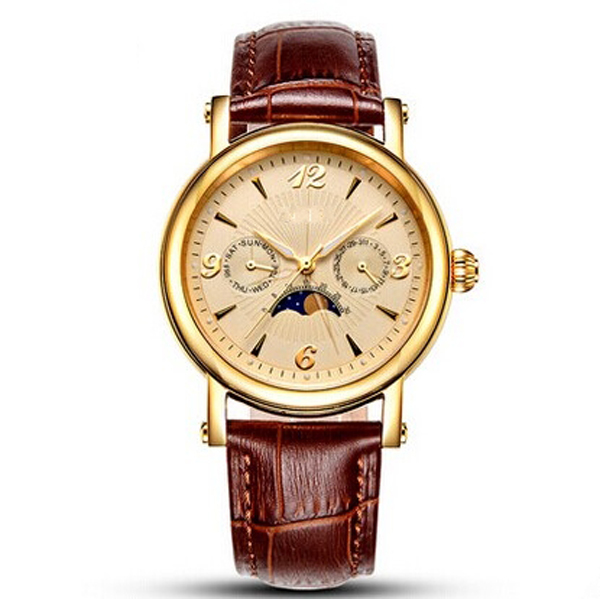 手表定制工廠供應經(jīng)典男士多功能商務機械手表定制【穩(wěn)達時鐘表】