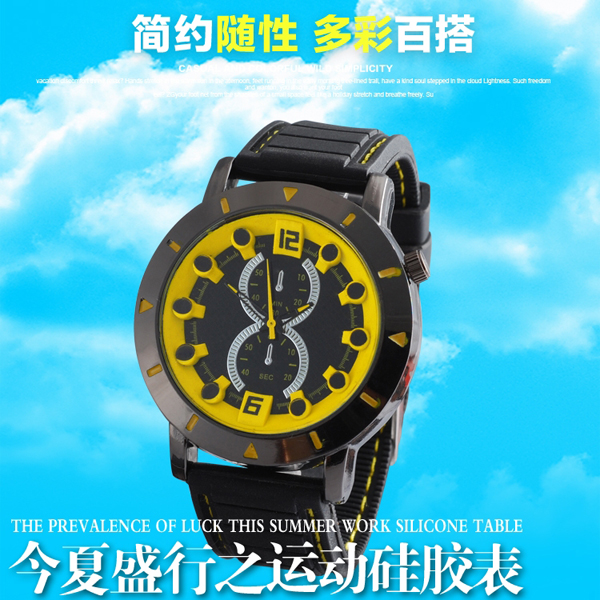 手表批發(fā)廠家供應(yīng)男士運動硅膠禮品手表廠家直銷【穩(wěn)達時鐘表】