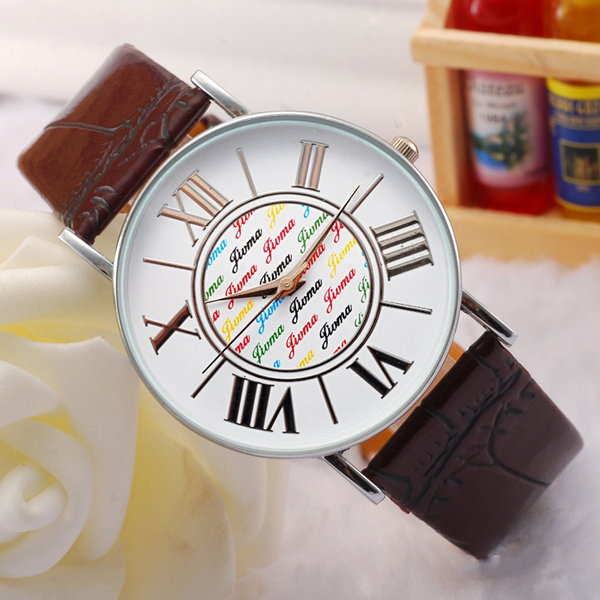 深圳手表批發(fā)廠家供應男士學生款皮帶手表批發(fā)【穩(wěn)達時鐘表】