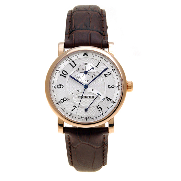 <b>時(shí)尚高檔石英真皮腕表玫瑰金殼防潮表帶</b>