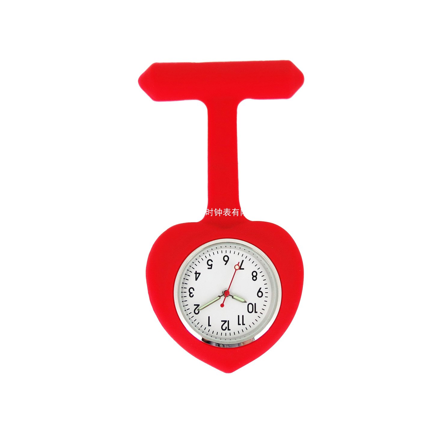 紅色心形硅膠護(hù)士表定制