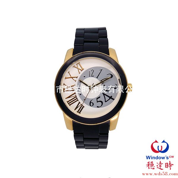 黑色朔料帶男士手表