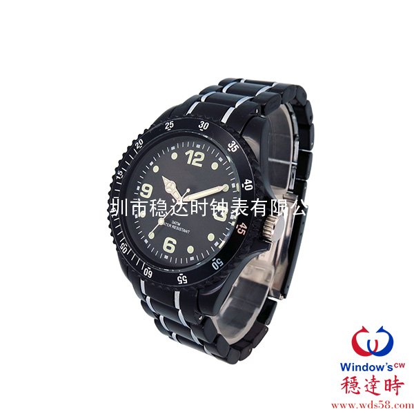 朔料殼帶男士禮品手表定制