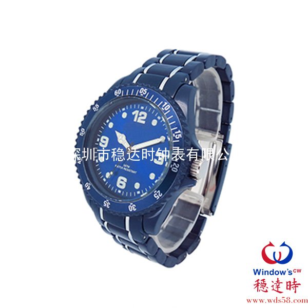 朔料殼帶男士禮品手表定制