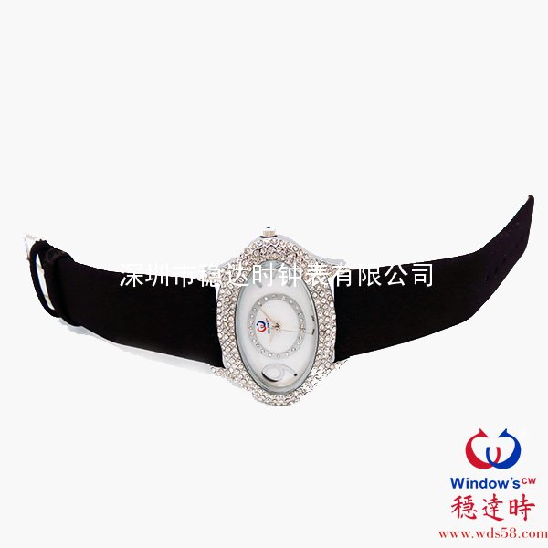 水晶石橢圓形時(shí)尚手表