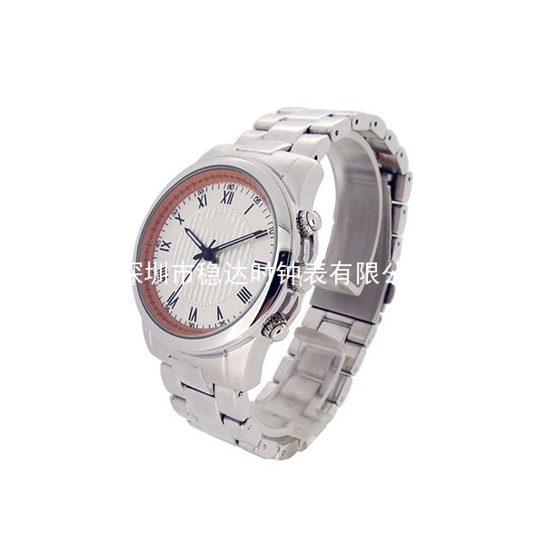 穩(wěn)達時合金殼帶禮品手表批發(fā)廠家