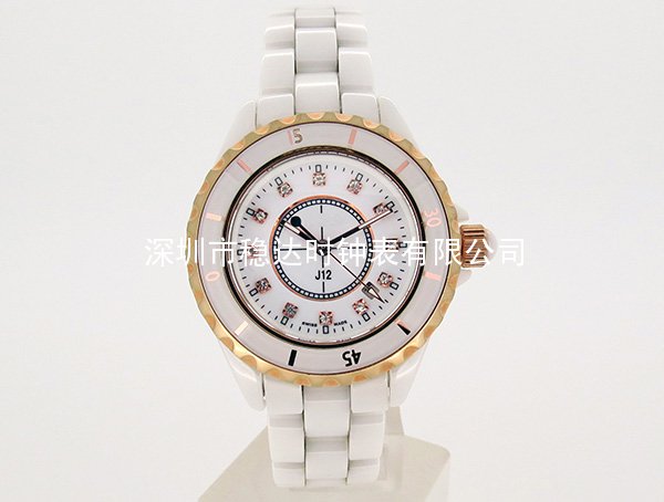 穩(wěn)達時時尚女士陶瓷表帶手表批發(fā)工廠