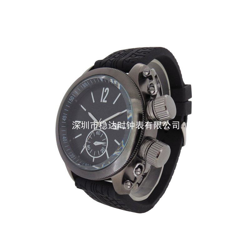 穩(wěn)達時高檔合金殼噴油面男式商務手表批發(fā)廠家