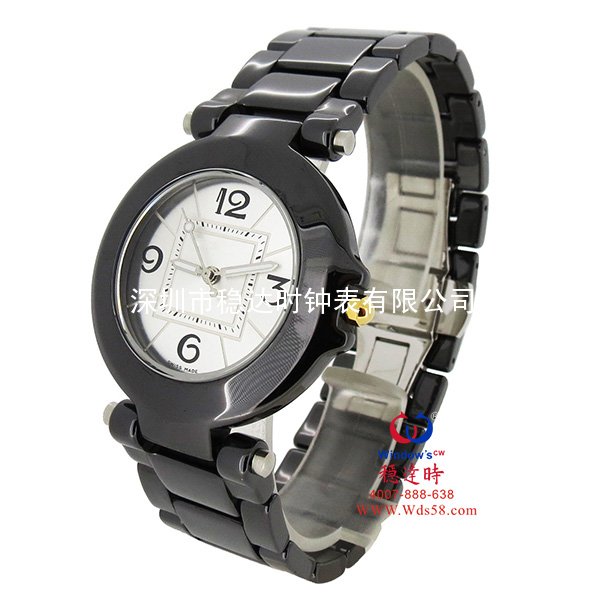 穩(wěn)達時時尚陶瓷表帶精品女士手表廠家