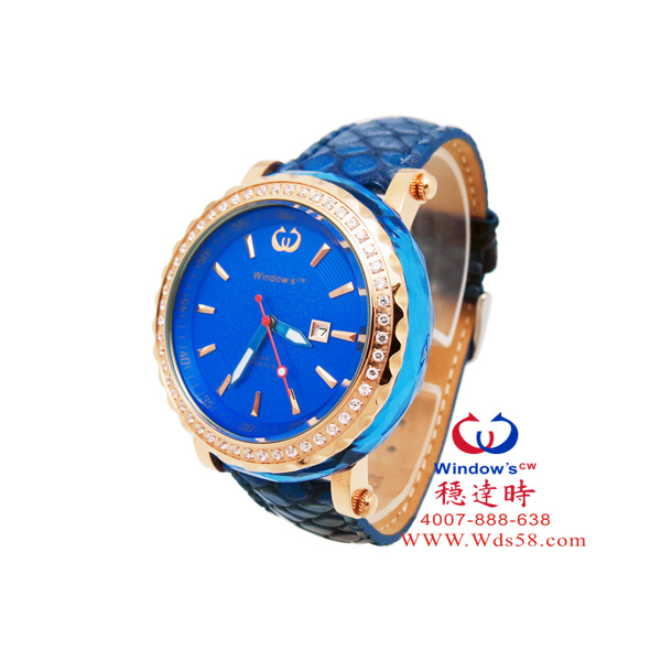 穩(wěn)達時可拆換diy水晶殼禮品手表