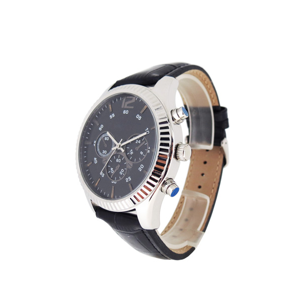 穩(wěn)達(dá)時不銹鋼六針多功能石英時尚商務(wù)禮品手表定制