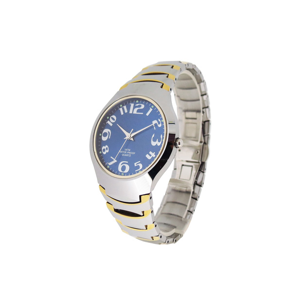 穩(wěn)達時大字面老年人鎢鋼手表定制工廠