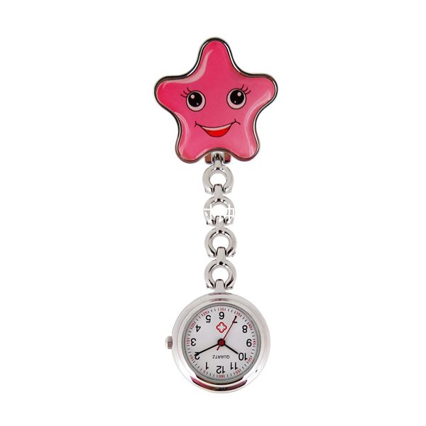 穩(wěn)達(dá)時(shí)紅色笑臉合金護(hù)士禮品手表定制廠家