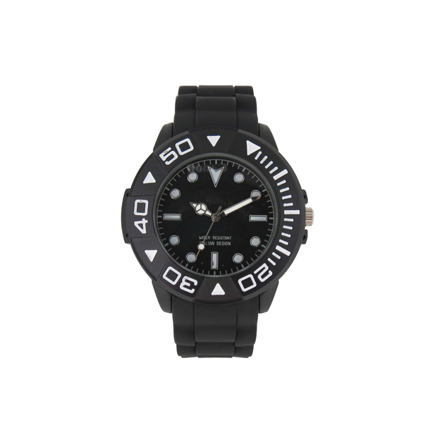 穩(wěn)達時合金黑色運動鍛煉男士手表定制廠家