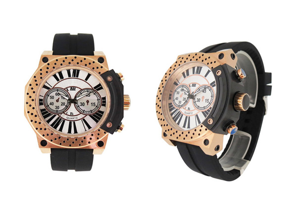 穩(wěn)達(dá)時(shí)貓眼形潮流個(gè)性不銹鋼手表定制廠家