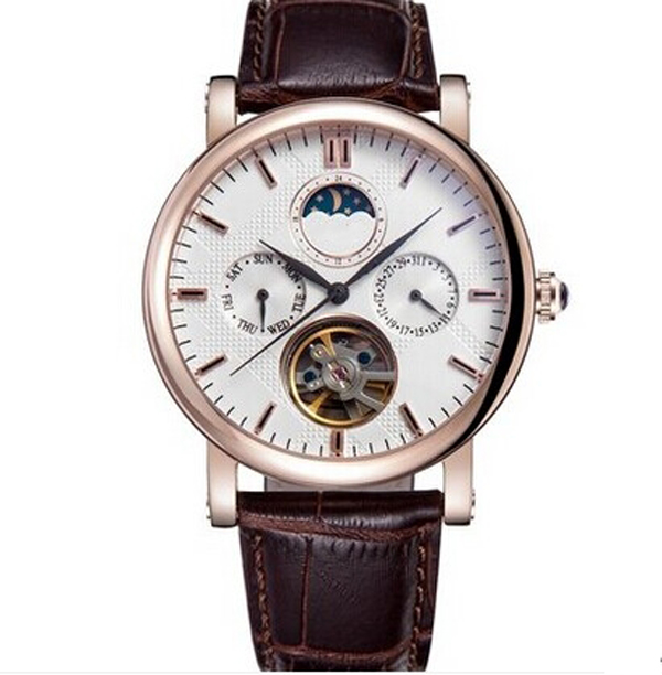 穩(wěn)達(dá)時(shí)手表定制廠家供應(yīng)不銹鋼男士多功能機(jī)械手表定制