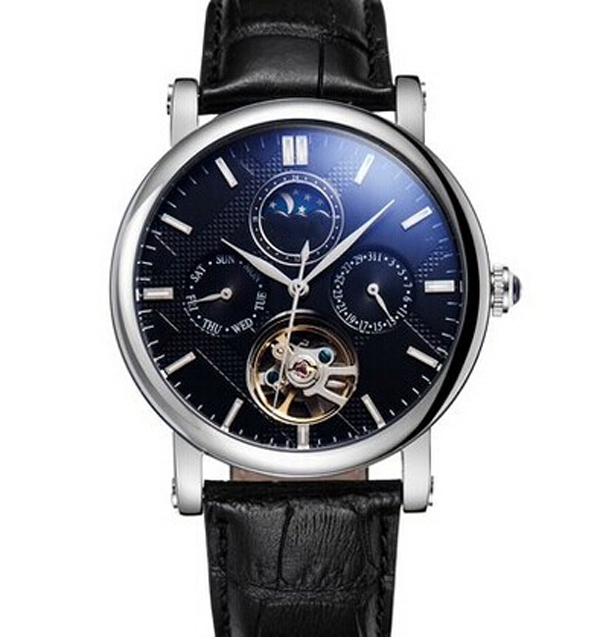 穩(wěn)達(dá)時(shí)手表定制廠家供應(yīng)不銹鋼男士多功能機(jī)械手表定制