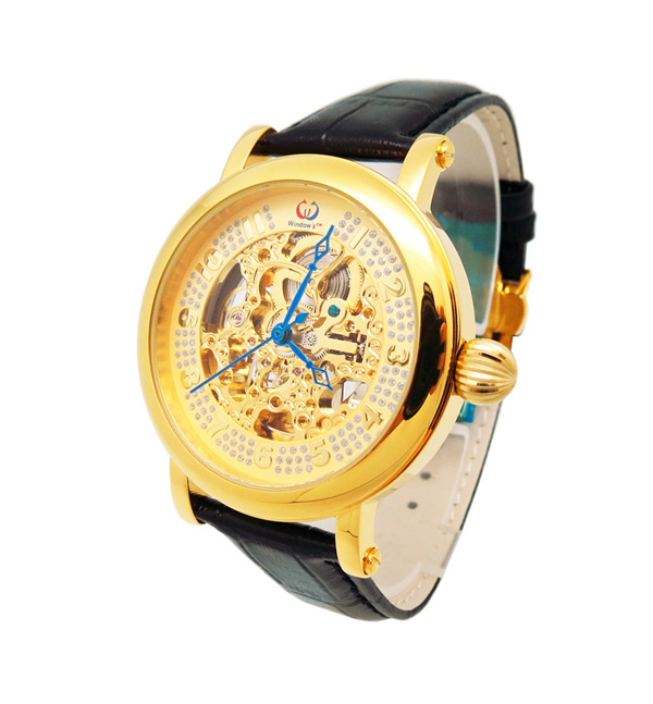 專業(yè)定制全自動(dòng)鏤空男士機(jī)械商務(wù)禮品手表批發(fā)廠家【穩(wěn)達(dá)時(shí)鐘表】