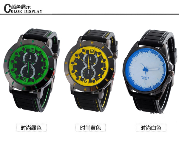 手表批發(fā)廠家供應男士運動硅膠禮品手表廠家直銷【穩(wěn)達時鐘表】