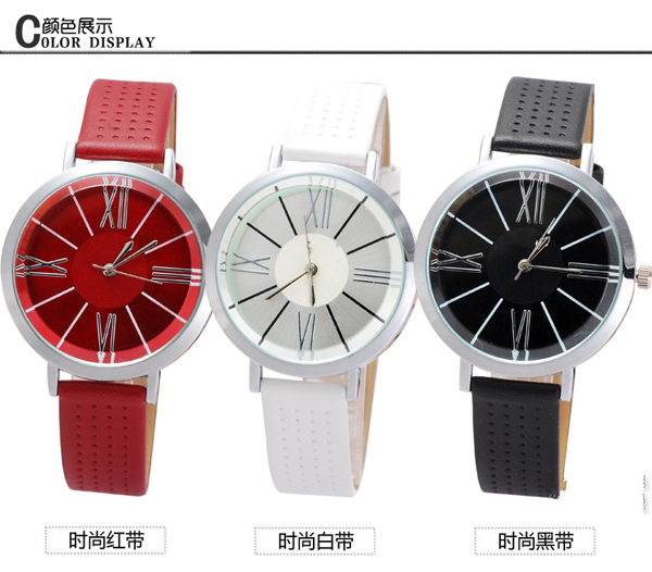 簡(jiǎn)約三針合金皮帶學(xué)生女士手表批發(fā)【穩(wěn)達(dá)時(shí)鐘表】