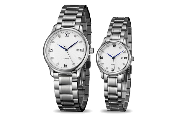 鋼藍(lán)指針腕表定制 穩(wěn)達(dá)時鐘表