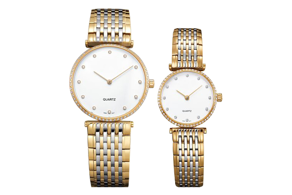 氣質(zhì)間金對(duì)表 穩(wěn)達(dá)時(shí)情侶款式