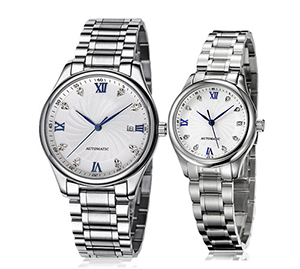 商務(wù)情侶石英對(duì)表 手表工廠穩(wěn)達(dá)時(shí)批量定制