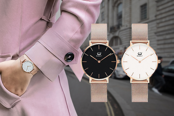 女士米蘭風(fēng)格皮帶時尚腕表 穩(wěn)達(dá)時手表工廠批發(fā)