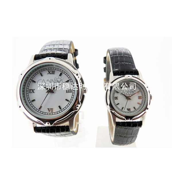 古典簡約含蓄魅力特色真皮表防水禮品情侶手表定制